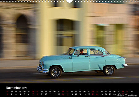 Classic Car, Havana, cuba, Kuba, La Habana, calendar, November, Havanna