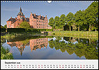 Calendar Denmark September: Vallø Castle, Zealand