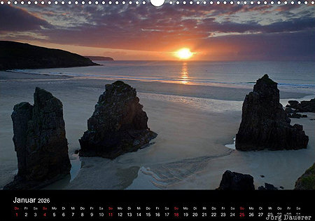 Garry Beach, Isle of Lewis, Scotland, calendar, January, United Kingdom, UK, Großbritannien, Vereinigtes Königreich, Schottland, Grossbritannien, Vereinigtes Koenigreich