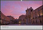 Calendar Sicily December: Piazza Duomo, Syracuse