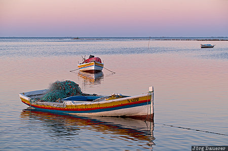 Ouled Yaneg, Sfax, Kerkennah, TUN, Tunisia, calm, colorful sky