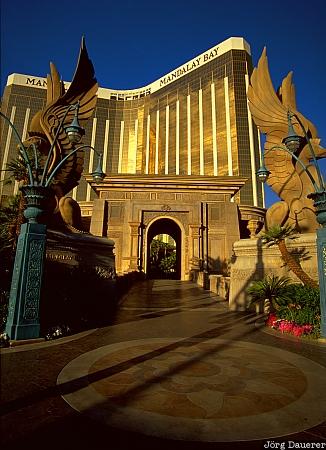 Mandalay Bay Casino, morning, hotel, Las Vegas, Nevada, United States, NV, USA, Vereinigte Staten